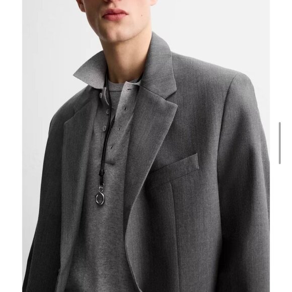 ZARA MEN'S GREY SUIT JACKET LIMITED EDITION M/L - Picture 15 of 16